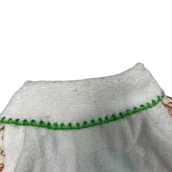 Vintage 60s Peter Rabbit Friends AOP Footed Pajama Sleeper FLAW Baby Lg 19-26lbs - Picture 6 of 8